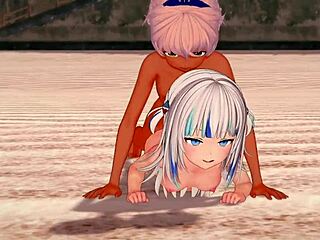 What’s Gawr Gura Doing Fucked On Beach?