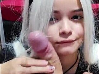 White Wolf’s Deepthroat Blowjob Stuns White Moon