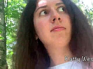 Teen teases with pee in public park