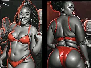Chubby Ebony BBW Dirty Talk In Latex Comic