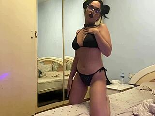 Cute colegiala skips class for live cam tease