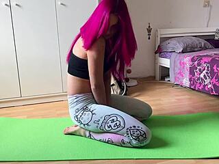 my best tease with slow yoga strip dance