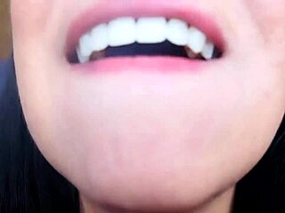 I can’t stop watching this wild mouth fetish clip