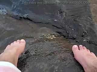 Mika’s Big Feet Play Wild By The Water