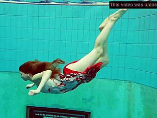 hairy ginger polish teen underwater nude swim