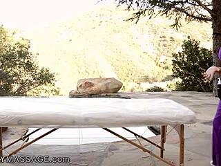 Busty Milf Ariella Ferrera Gets Wet Outdoor Massage