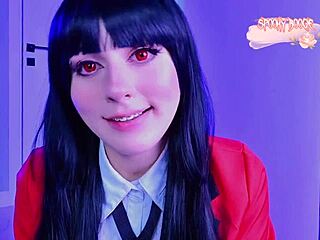 yumeko jabami’s fierce tease in nylon pantyhose on soles