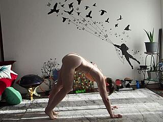 raw goddess aurora willows bikini yoga session
