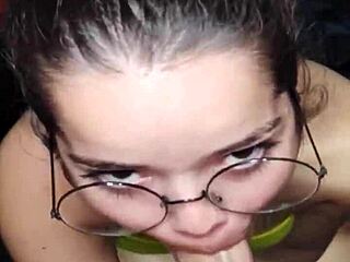 Just Out of Shower, White Moon Sucks for Facial Cum