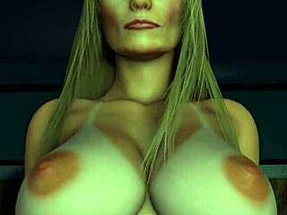 Teasing Mature Cougar Rides Dildo In 3D Fantasy