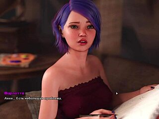 Anime blonde’s daring monster cock challenge