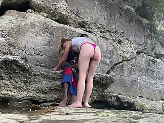 Bigdaddykj Interracial Couple Fucks on Outdoor Hike