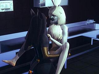 Furry Femboy Threesome Pounds Hard In Anime