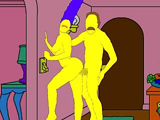 Homer's Relentless Hentai Bar Brawl With Moe