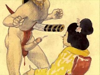 Vintage Erotic Drawings Get Hardcore Action