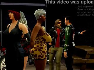 Sims 4 Ruby & Doris fuck roadfuckers