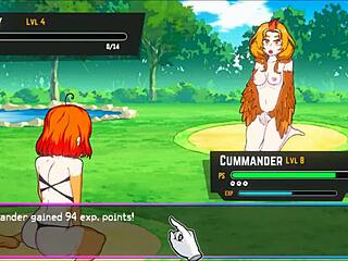 Oppaimon hentai dares to rip clothes for battle