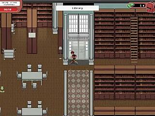 I watched nerdy girl give public library handjob