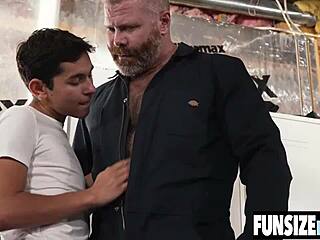 perfect latin twink rides hairy ginger bear bareback.