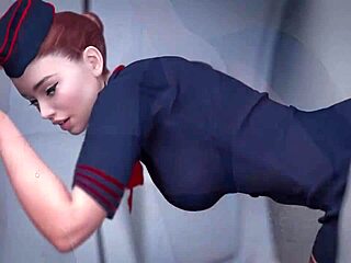 Cute milf teacher vibrates in hentai gameplay