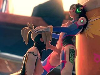 What’s Mercy hiding while deepthroating Dva?