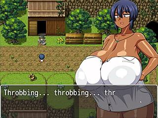 Cheeky Natsuki’s Huge Tits Flash in Hentai Game Ep 1