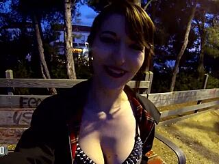 Young Brunette Domina Squirts On Older Man