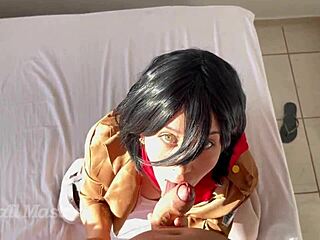 Mikasa Takes Control, Sucks and Rides Eren's Cock Hard