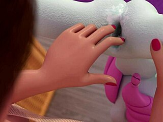 Bored Futa Shemale Milf Fucks Toy Hard