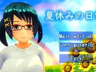 My tender summer fling with a cute hentai girl