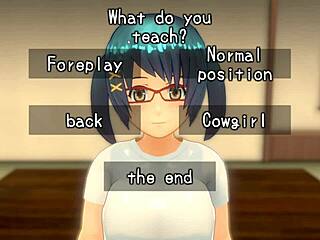 My tender summer fling with a cute hentai girl