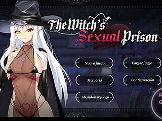 teasing witch trapped in sexual prison game