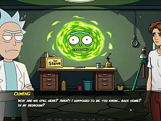 Morty’s Sister Squirts In Shower Hentai Parody