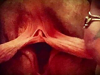 meaty pussy lips stretched for fun