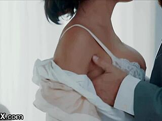 Adriana Chechik’s perfect body rides client’s cock with wet passion. Eroticax captures every deep thrust.