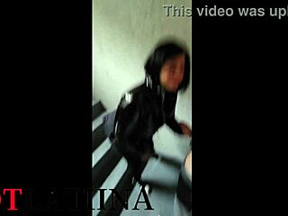 daring milf assfucked on emergency stairs