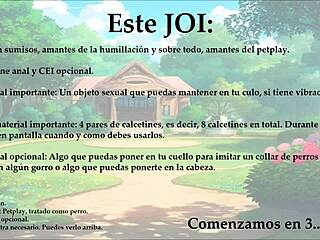 Joi in Spanish for sex slaves turning into pups