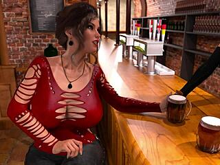 My undercover tease with curvy redhead