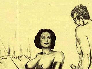 vintage erotic drawings with raw sensual vibes