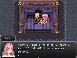 Henteria Game Tease with Pixel Cum