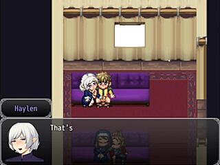 Henteria Game Tease with Pixel Cum