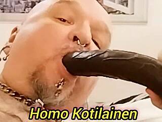 Homo Kotilainen craves big black cock