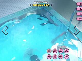 wet futa 3d bitches bang near pool and sauna