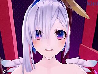 Amane Kanata and Tokoyami Towa Creampie POV