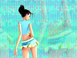 Tiny Trans Bangs Busty Trans in 3D