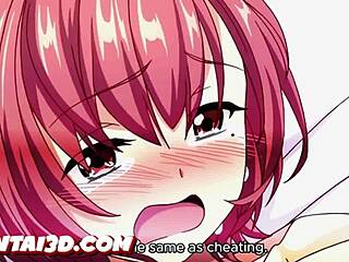 Teen’s Massive Tits In Subtitled Hentai Creampie