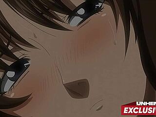 My perv step dad touching her in hentai