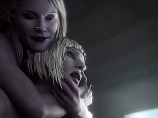 This MILF takes two massive futa-dicks in every hole