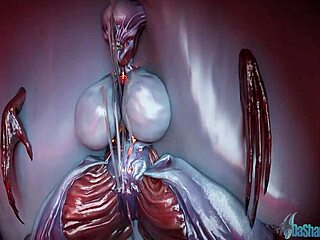 Umm, Dasharky3D Doom Summoner got me shook with alien hentai cum all over my boobs... dang!