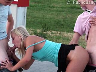 Very Cool Public Street Teen Sex Orgy